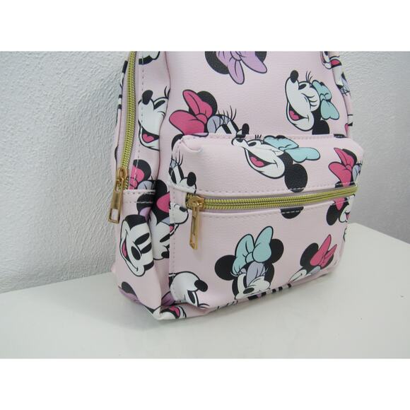 NWT Disney Minnie Mouse Baby Pink Minnie Mouse Printed Mini Back Pack - Picture 2 of 5